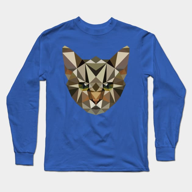 Tabby Cat Long Sleeve T-Shirt by MKD